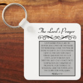 永遠に私たちのハートの中で主の祈りの言葉 キーホルダー (正面)