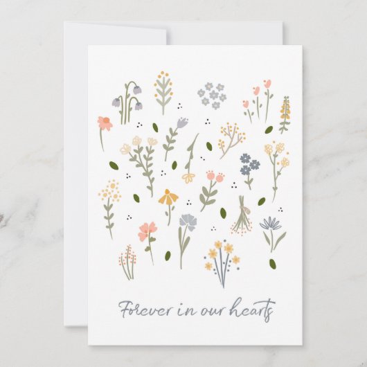 永遠に私たちのハートの悲しみと損失に同情カード シーズンカード (正面)