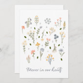 永遠に私たちのハートの悲しみと損失に同情カード シーズンカード (正面/裏面)