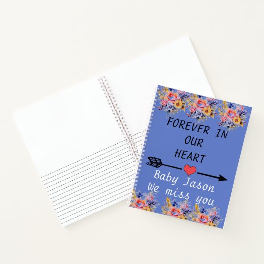 永遠に私たちのハートの悲嘆の流産ジャーナルに ノートブック (内部)