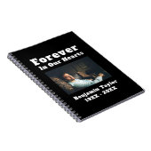 永遠に私たちのハートの文字で愛するメモリーフォト ノートブック (右側)