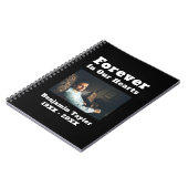 永遠に私たちのハートの文字で愛するメモリーフォト ノートブック (左側)