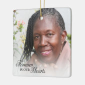 永遠に私たちのハートの母で記念写真 セラミックオーナメント (左)