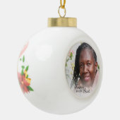 永遠に私たちのハートの母で記念写真 セラミックボールオーナメント (左)