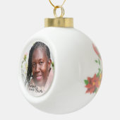 永遠に私たちのハートの母で記念写真 セラミックボールオーナメント (右)