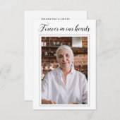 永遠に私たちのハートの祈りの言葉カードと写真 エンクロージャーカード (正面/裏面)