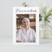 永遠に私たちのハートの祈りの言葉カードと写真 エンクロージャーカード (スタンド正面)