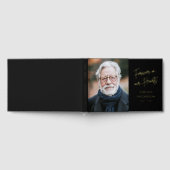 永遠に私たちのハートの葬儀の記念写真実在に ゲストブック (全面)