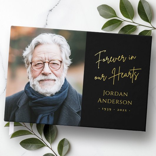 永遠に私たちのハートの葬儀の記念写真実在に ゲストブック