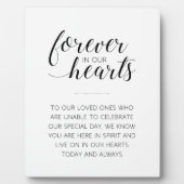 永遠に私たちのハートエレガントな結婚記念 フォトプラーク (正面)