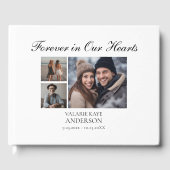 永遠に私たちのハートエレガントのスクリプト写真 ゲストブック (正面)