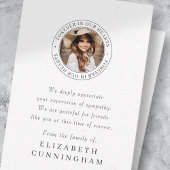 永遠に私たちのハートエレガントシック写真 サンキューカード