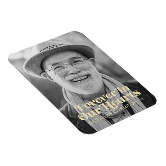 永遠に私たちのハートエレガント写真記念 マグネット (右側)