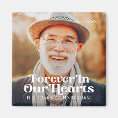 永遠に私たちのハートエレガント写真記念 マグネット (正面)