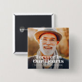 永遠に私たちのハートエレガント写真記念 缶バッジ (正面&裏面)