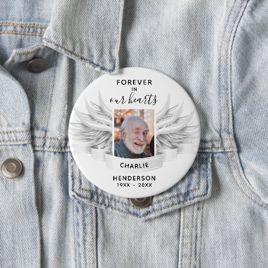 永遠に私たちのハートエンジェルウィングス写真記念 缶バッジ (インサイチュ)