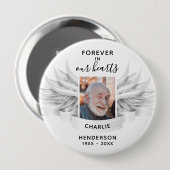 永遠に私たちのハートエンジェルウィングス写真記念 缶バッジ (正面&裏面)