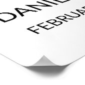 永遠に私たちのハートカスタム写真記念の詩 ポスター (角)