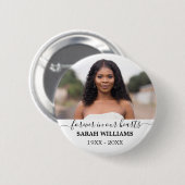 永遠に私たちのハートカスタム写真記念マグネット 缶バッジ (正面&裏面)