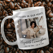 永遠に私たちのハートカスタム写真追悼碑 コーヒーマグカップ