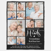 永遠に私たちのハートカスタム10写真メモリアル フリースブランケット (正面)