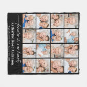 永遠に私たちのハートカスタム16写真メモリアル フリースブランケット (正面(横))