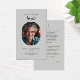 永遠に私たちのハートカトリック葬儀祈りの言葉カード