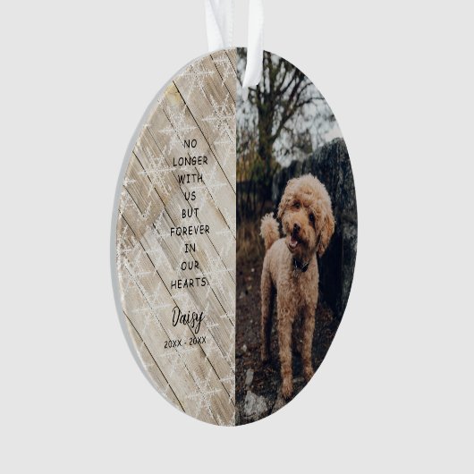 永遠に私たちのハートクリスマスフォト オーナメント (正面)