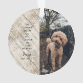 永遠に私たちのハートクリスマスフォト オーナメント (裏面)