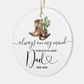 永遠に私たちのハートサボカウボーイ記念碑 セラミックオーナメント (左)