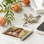 永遠に私たちのハートシンプルにカスタム写真記念 キーホルダー (側面)