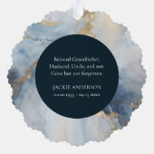 永遠に私たちのハートスカイ写真思い出 オーナメントカード (裏面)