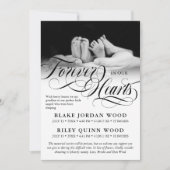 永遠に私たちのハートツインズベビーメモリアル 案内状 (正面)