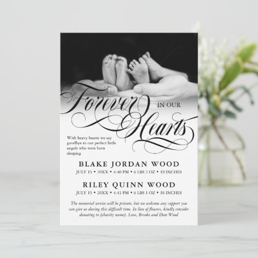 永遠に私たちのハートツインズベビーメモリアル 案内状 (スタンド正面)