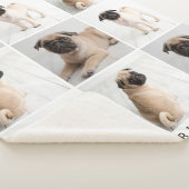 永遠に私たちのハートドッグフォトコラージュ記念碑 シェルパブランケット (3/4)