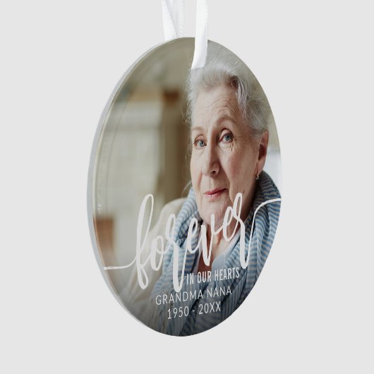 永遠に私たちのハートハンドレタリング2写真 オーナメント (正面)