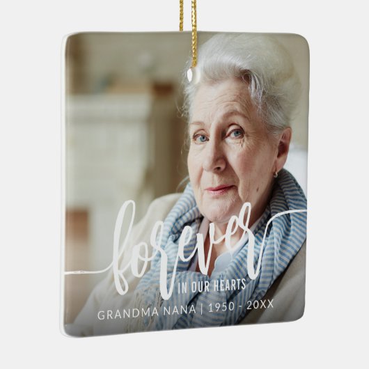 永遠に私たちのハートハンドレタリング2写真 セラミックオーナメント (右)