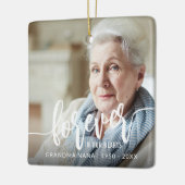 永遠に私たちのハートハンドレタリング2写真 セラミックオーナメント (左)