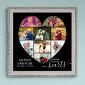 永遠に私たちのハートハート形9フォトコラージュ ポスター