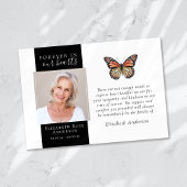 永遠に私たちのハートバタフライフォト悔やみや弔慰 サンキューカード