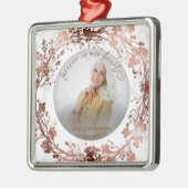 永遠に私たちのハートバラフォイル写真記念 メタルオーナメント (左)