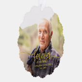 永遠に私たちのハートパーソナライズされた写真記念 オーナメントカード (右)