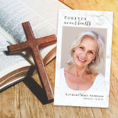 永遠に私たちのハートフォトマーブル祈りの言葉カード