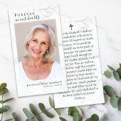 永遠に私たちのハートフォトマーブル祈りの言葉カード