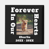 永遠に私たちのハートペットロス悔やみや弔慰メモリアル マグネット