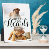 永遠に私たちのハートペット写真記念 フォトプラーク (側面)