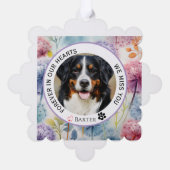 永遠に私たちのハートペット紙オーナメントカード オーナメントカード (裏面)