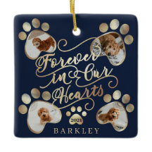 永遠に私たちのハートポープリントフォトペットメモリアル