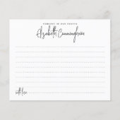 永遠に私たちのハートミニマリスト出席カード (正面)