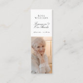 永遠に私たちのハートメモブックマークカード スキニー名刺 (正面)